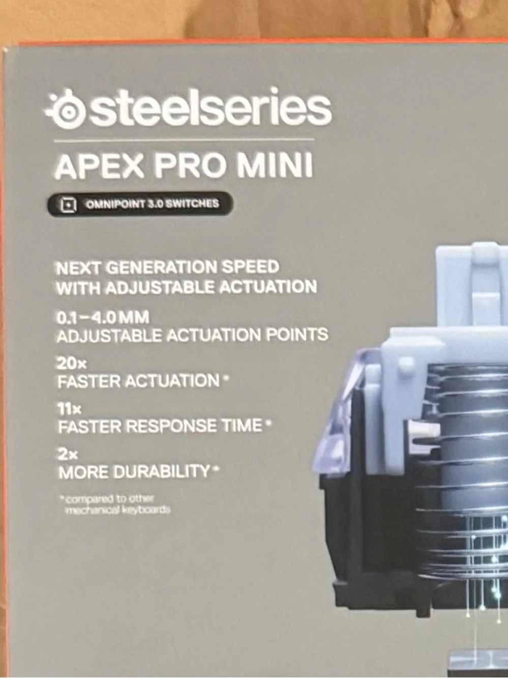 SteeSeries Apex Pro Mini Gaming Keyboard Gen 3